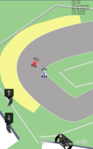 Two cars racing on track - alpha screenshot